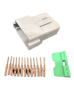 12-Way Plug Connector Kit (Grey) - DT