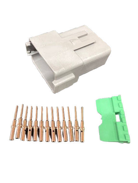 12-Way Plug Connector Kit (Grey) - DT
