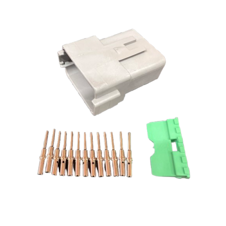 12-Way Plug Connector Kit (Grey) - DT