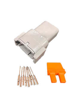 8-Way Plug Connector Kit (Grey) - DTM