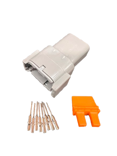 8-Way Plug Connector Kit (Grey) - DTM