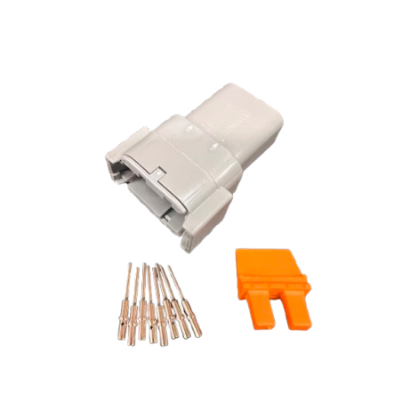 8-Way Plug Connector Kit (Grey) - DTM