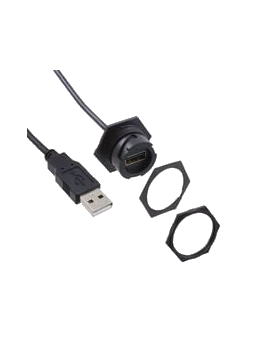 HE Display USB Panel Socket & Plug with Cable