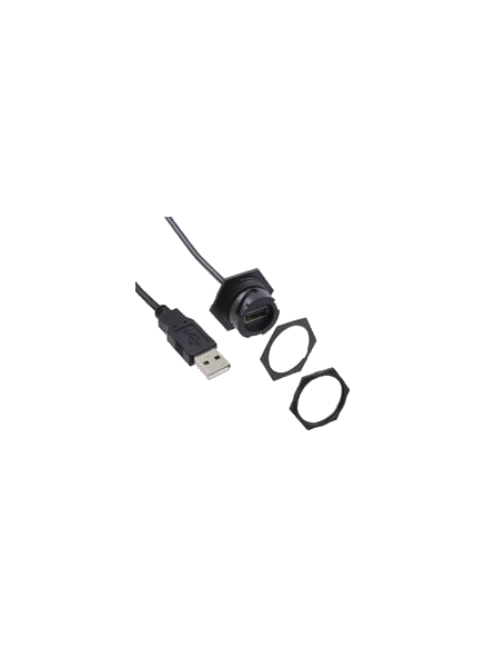HE Display USB Panel Socket & Plug with Cable