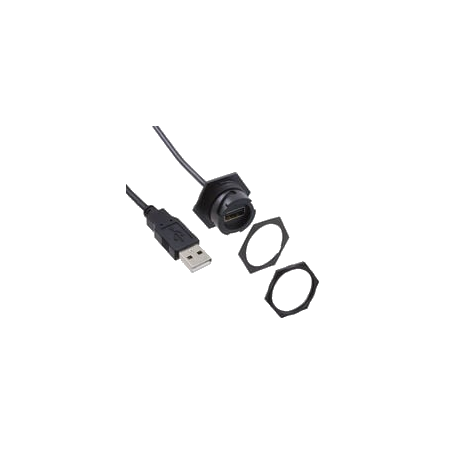 HE Display USB Panel Socket & Plug with Cable