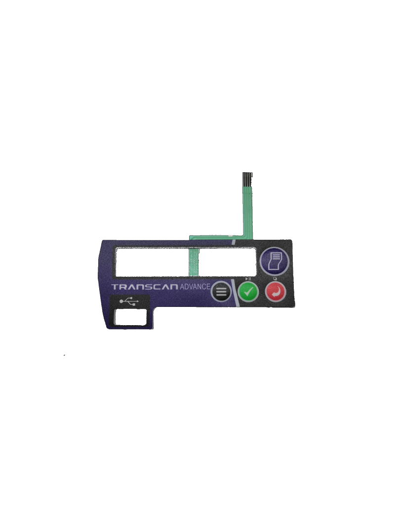 Transcan Advance Keypad Overlay