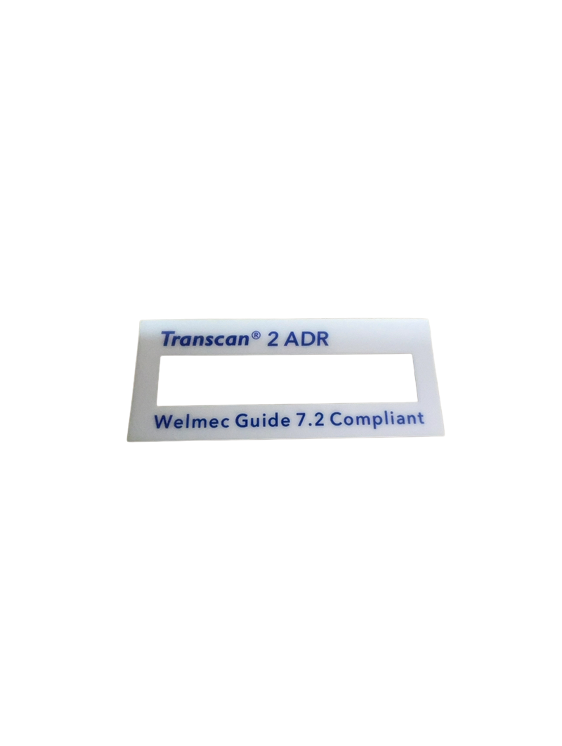 Transcan-2 ADR Display Label Overlay (White)