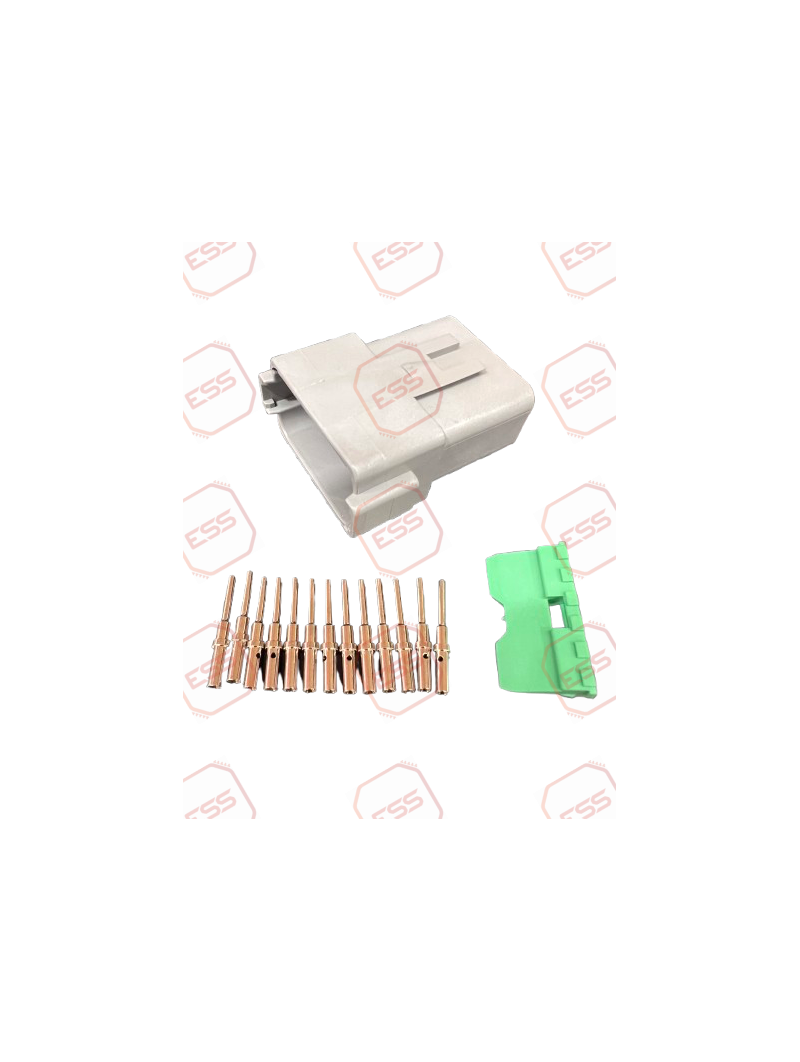 12-Way Plug Connector Kit (Grey) - DT