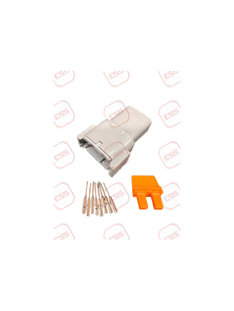 8-Way Plug Connector Kit (Grey) - DTM