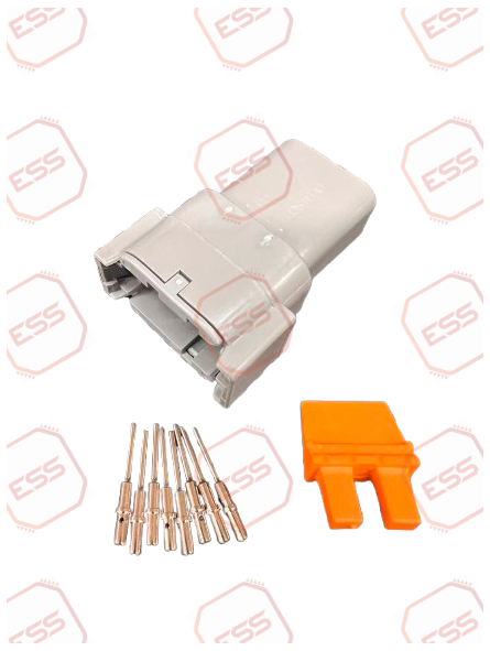 8-Way Plug Connector Kit (Grey) - DTM