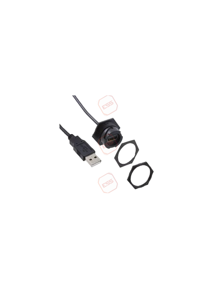 HE Display USB Panel Socket & Plug with Cable