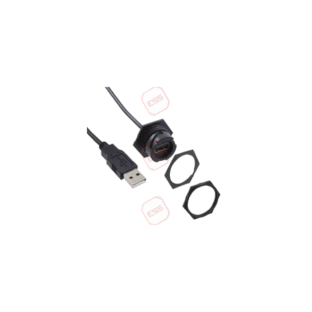 HE Display USB Panel Socket & Plug with Cable