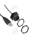 HE Display USB Panel Socket & Plug with Cable