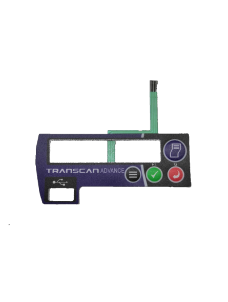Transcan Advance Keypad Overlay